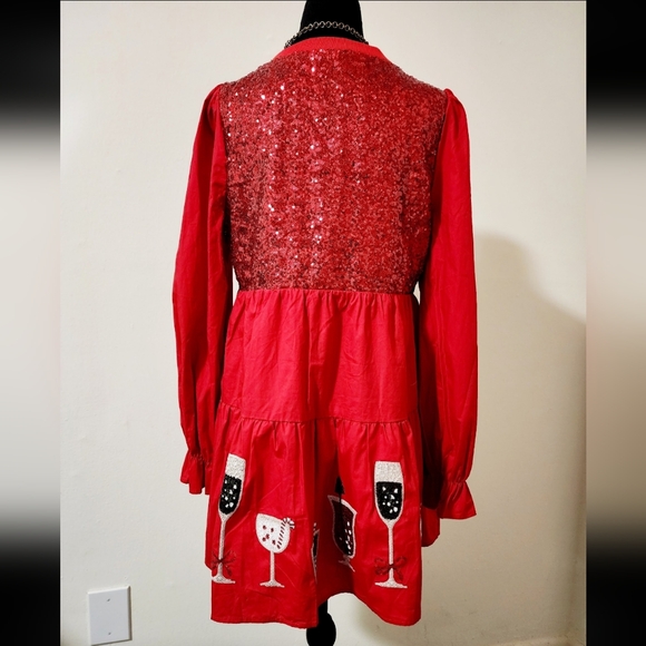 Sequins Red dress - Picture 11 of 11